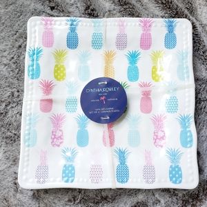Cynthia Rowley Pineapple Melamine Dinner Plates